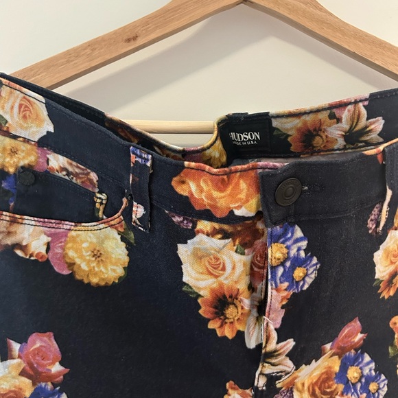 Hudson black  Floral jeans - Picture 2 of 3